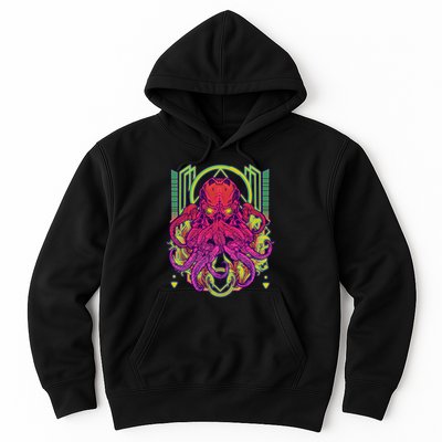 Cool Cybernetic Robot Octopus Squid Hoodie