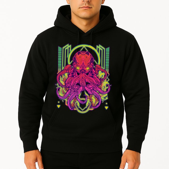 Cool Cybernetic Robot Octopus Squid Hoodie