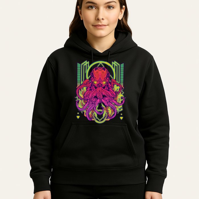 Cool Cybernetic Robot Octopus Squid Hoodie