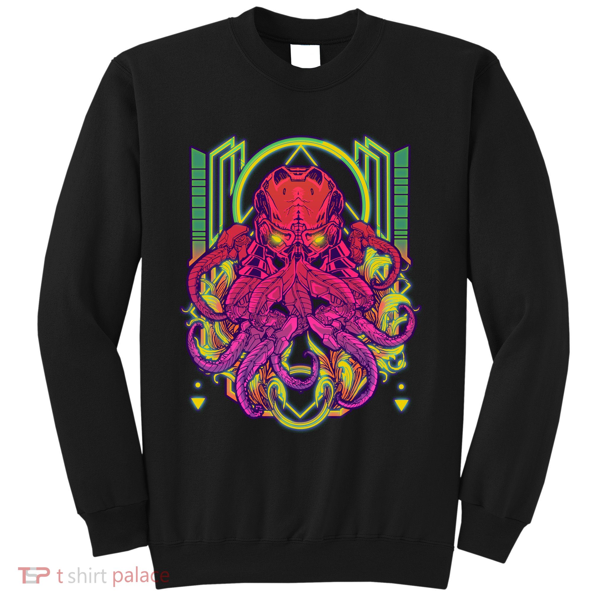 Cool Cybernetic Robot Octopus Squid Sweatshirt