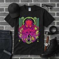 Cool Cybernetic Robot Octopus Squid Tall T-Shirt