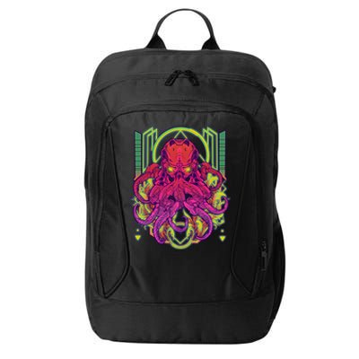 Cool Cybernetic Robot Octopus Squid City Backpack