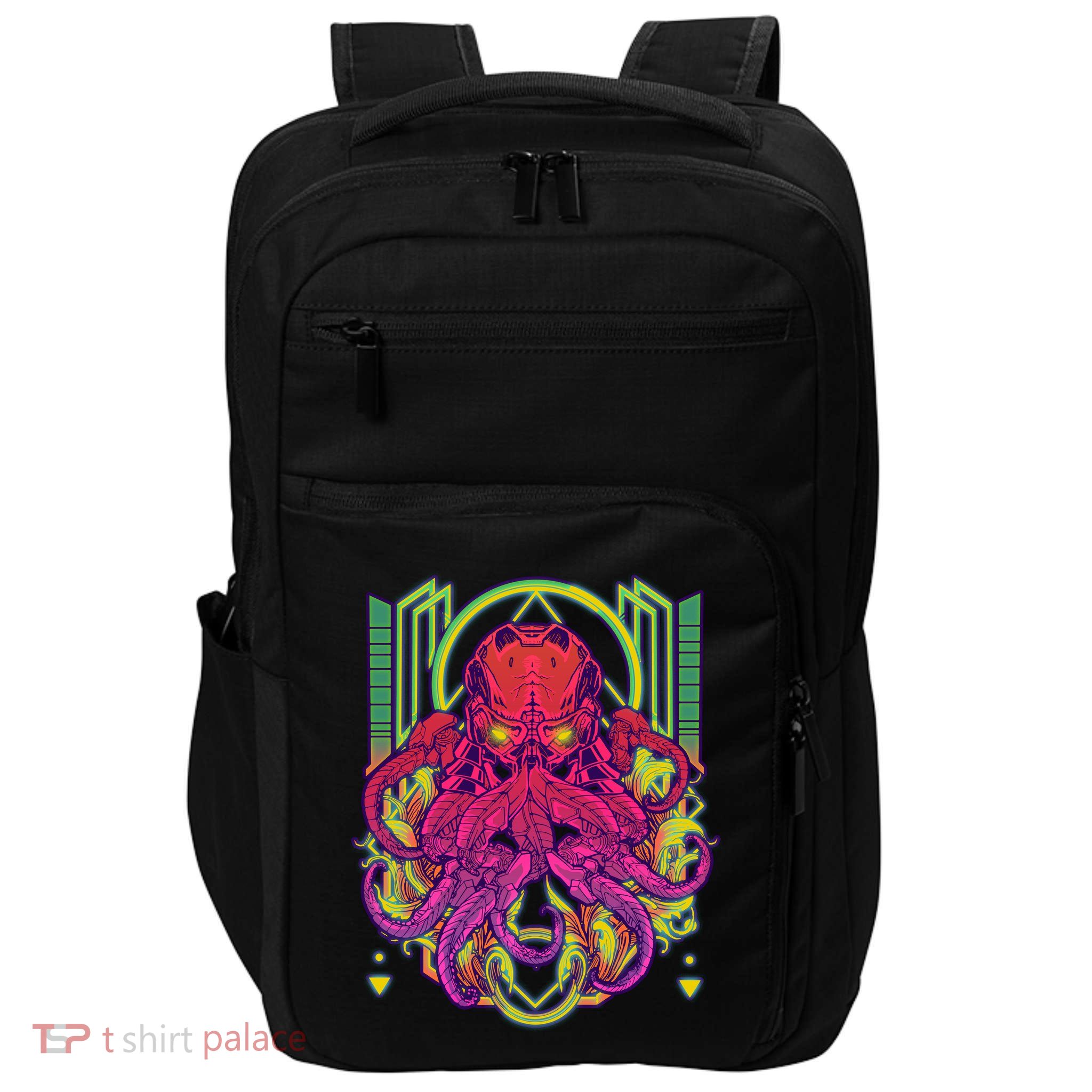 Cool Cybernetic Robot Octopus Squid Impact Tech Backpack