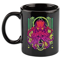 Cool Cybernetic Robot Octopus Squid 11oz C Handle Ceramic Mug