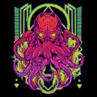 Cool Cybernetic Robot Octopus Squid Drawstring Bag