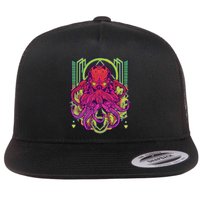 Cool Cybernetic Robot Octopus Squid Flatbill Hat