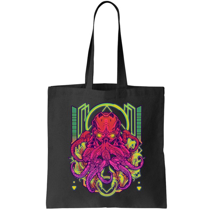 Cool Cybernetic Robot Octopus Squid Bag