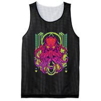 Cool Cybernetic Robot Octopus Squid Mesh Reversible Basketball Jersey Tank