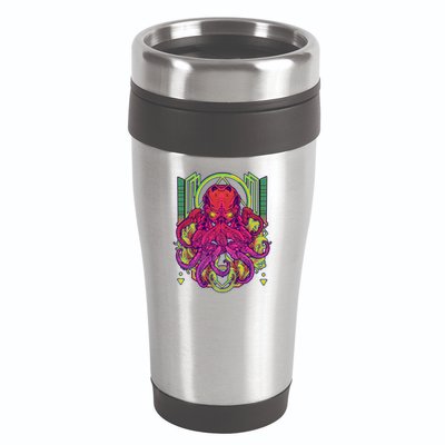 Cool Cybernetic Robot Octopus Squid 16oz Travel Tumbler