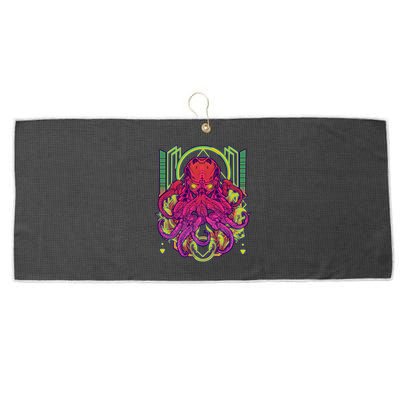 Cool Cybernetic Robot Octopus Squid Large Microfiber Waffle Golf Towel
