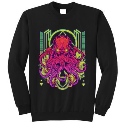 Cool Cybernetic Robot Octopus Squid Tall Sweatshirt