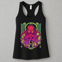 Cool Cybernetic Robot Octopus Squid Womens Tank Top