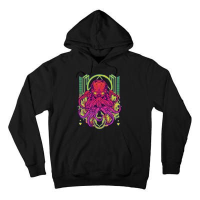 Cool Cybernetic Robot Octopus Squid Tall Hoodie