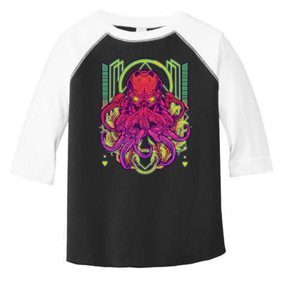 Cool Cybernetic Robot Octopus Squid Toddler Fine Jersey T-Shirt