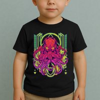 Cool Cybernetic Robot Octopus Squid Toddler T-Shirt