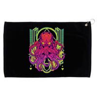 Cool Cybernetic Robot Octopus Squid Grommeted Golf Towel