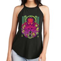 Cool Cybernetic Robot Octopus Squid Women's Perfect Tri Rocker Tank