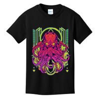 Cool Cybernetic Robot Octopus Squid Kids T-Shirt