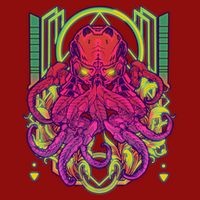 Cool Cybernetic Robot Octopus Squid Premium Pullover Hoodie