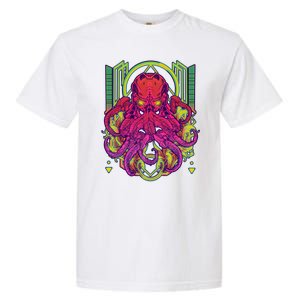 Cool Cybernetic Robot Octopus Squid Garment-Dyed Heavyweight T-Shirt