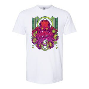 Cool Cybernetic Robot Octopus Squid Softstyle CVC T-Shirt