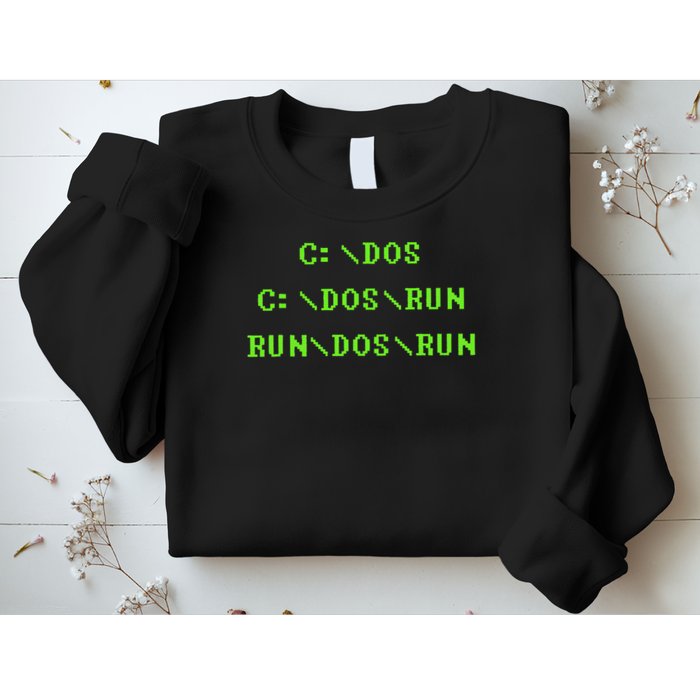 Cdos Cdosrun Rundosrun Funny Computer Dos Sweatshirt