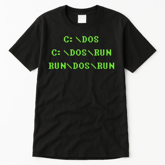 Cdos Cdosrun Rundosrun Funny Computer Dos Tall T-Shirt