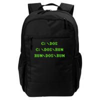 Cdos Cdosrun Rundosrun Funny Computer Dos Daily Commute Backpack