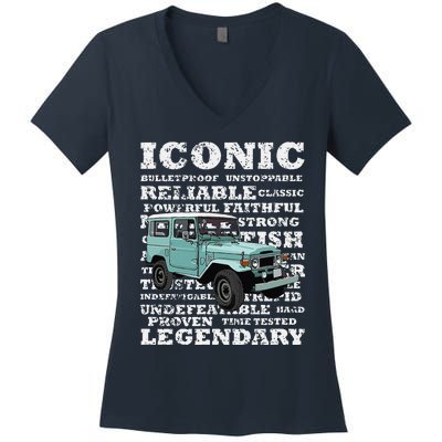 Cruiser Costa Rica Coffee Legendary Reliability 70S Vintage Women's V-Neck T-Shirt