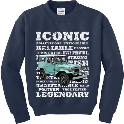 Cruiser Costa Rica Coffee Legendary Reliability 70S Vintage Kids Sweatshirt