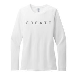 Create Womens CVC Long Sleeve Shirt