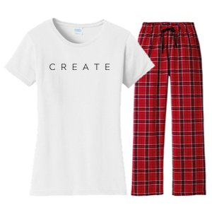 Create Women's Flannel Pajama Set