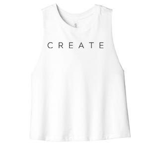 Create Women's Racerback Cropped Tank