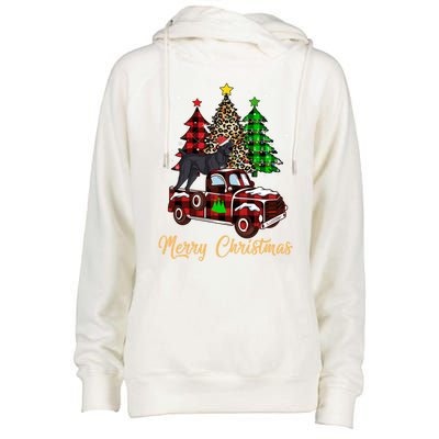 Cane Corso Riding Xmas Truck Merry Christmas Dog Lover Funny Gift Womens Funnel Neck Pullover Hood