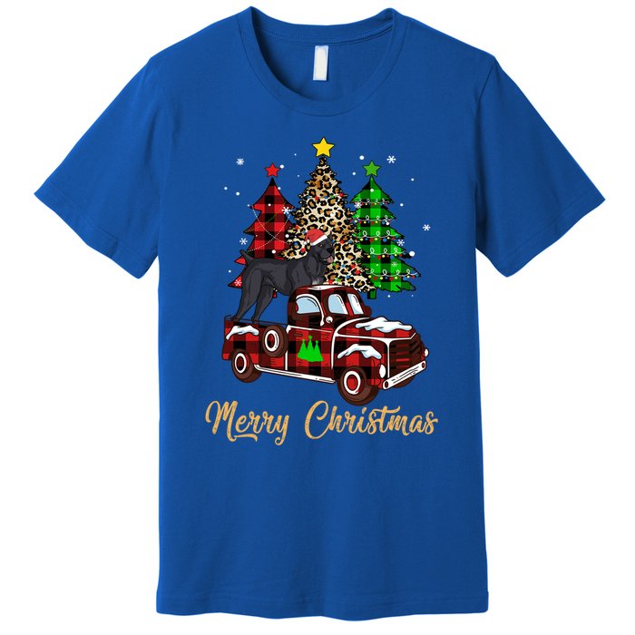 Cane Corso Riding Xmas Truck Merry Christmas Dog Lover Funny Gift Premium T-Shirt