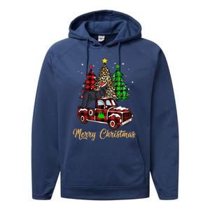 Cane Corso Riding Xmas Truck Merry Christmas Dog Lover Funny Gift Performance Fleece Hoodie