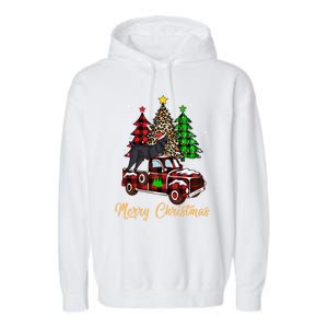 Cane Corso Riding Xmas Truck Merry Christmas Dog Lover Funny Gift Garment-Dyed Fleece Hoodie