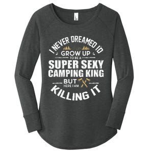 Camping Camper RV Camping Vacation Camping Dad Women's Perfect Tri Tunic Long Sleeve Shirt