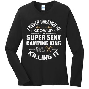 Camping Camper RV Camping Vacation Camping Dad Ladies Long Sleeve Shirt