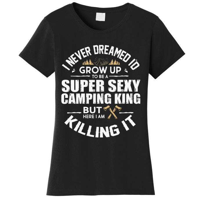 Camping Camper RV Camping Vacation Camping Dad Women's T-Shirt