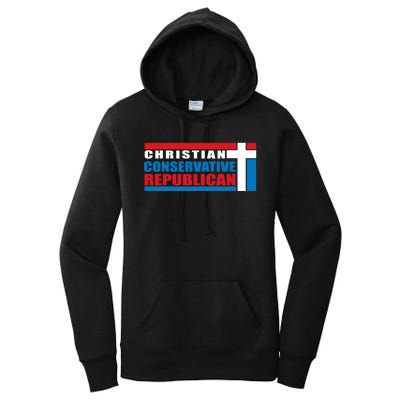 Christian Conservative Republican Cross Women's Pullover Hoodie