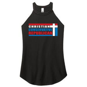 Christian Conservative Republican Cross Women's Perfect Tri Rocker Tank