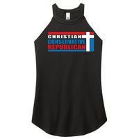 Christian Conservative Republican Cross Women's Perfect Tri Rocker Tank