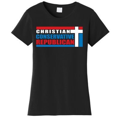 Christian Conservative Republican Cross Women's T-Shirt