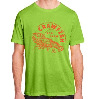 Crawfish Crew Retro Louisiana Cajun Seafood Gift Adult ChromaSoft Performance T-Shirt