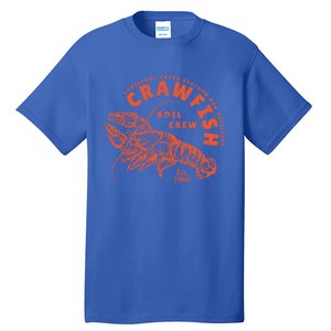 Crawfish Crew Retro Louisiana Cajun Seafood Gift Tall T-Shirt