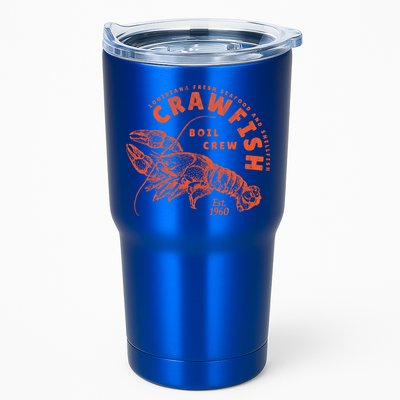 Crawfish Crew Retro Louisiana Cajun Seafood Gift Tumbler