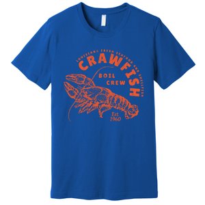 Crawfish Crew Retro Louisiana Cajun Seafood Gift Premium T-Shirt