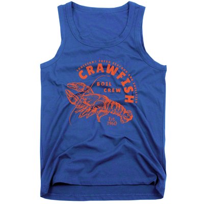 Crawfish Crew Retro Louisiana Cajun Seafood Gift Tank Top