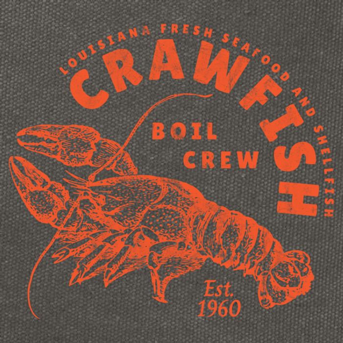 Crawfish Crew Retro Louisiana Cajun Seafood Gift Cotton Canvas Backpack